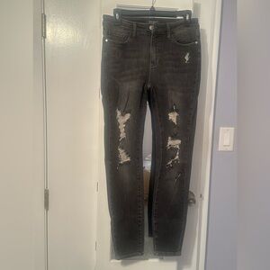 Distressed Black Distressed Judy Blue jeans